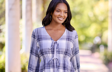 Cato Fashions | Cato Ruffled Polka Dot Top