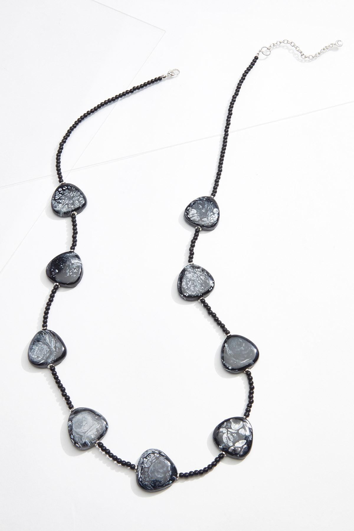 Marbled Lucite Necklace