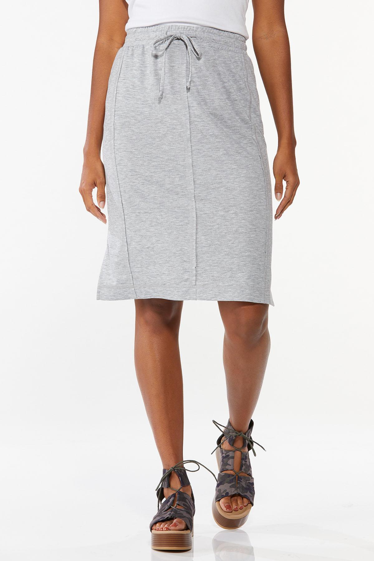 French Terry Pencil Skirt