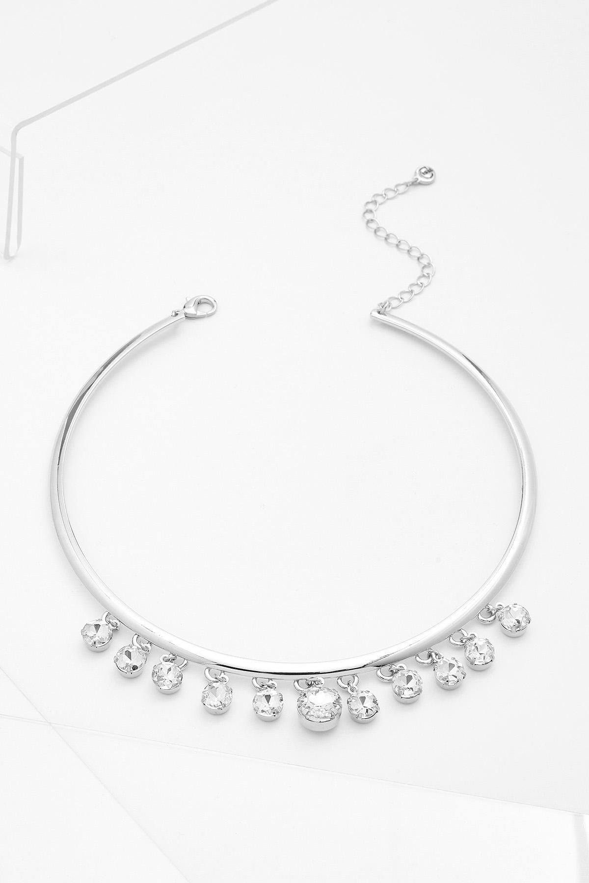 Glass Charm Collar Necklace