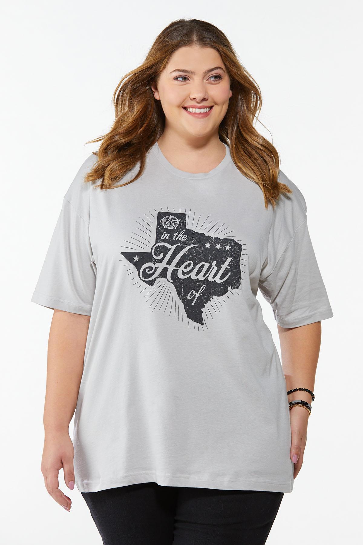Plus Size Heart Of Texas Graphic Tee