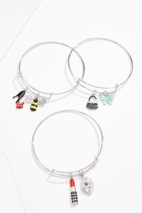 Girly-Girl Charm Bracelet Set