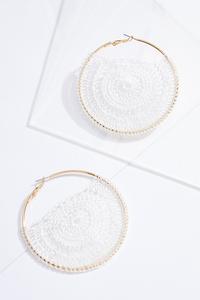 Crochet Hoop Earrings