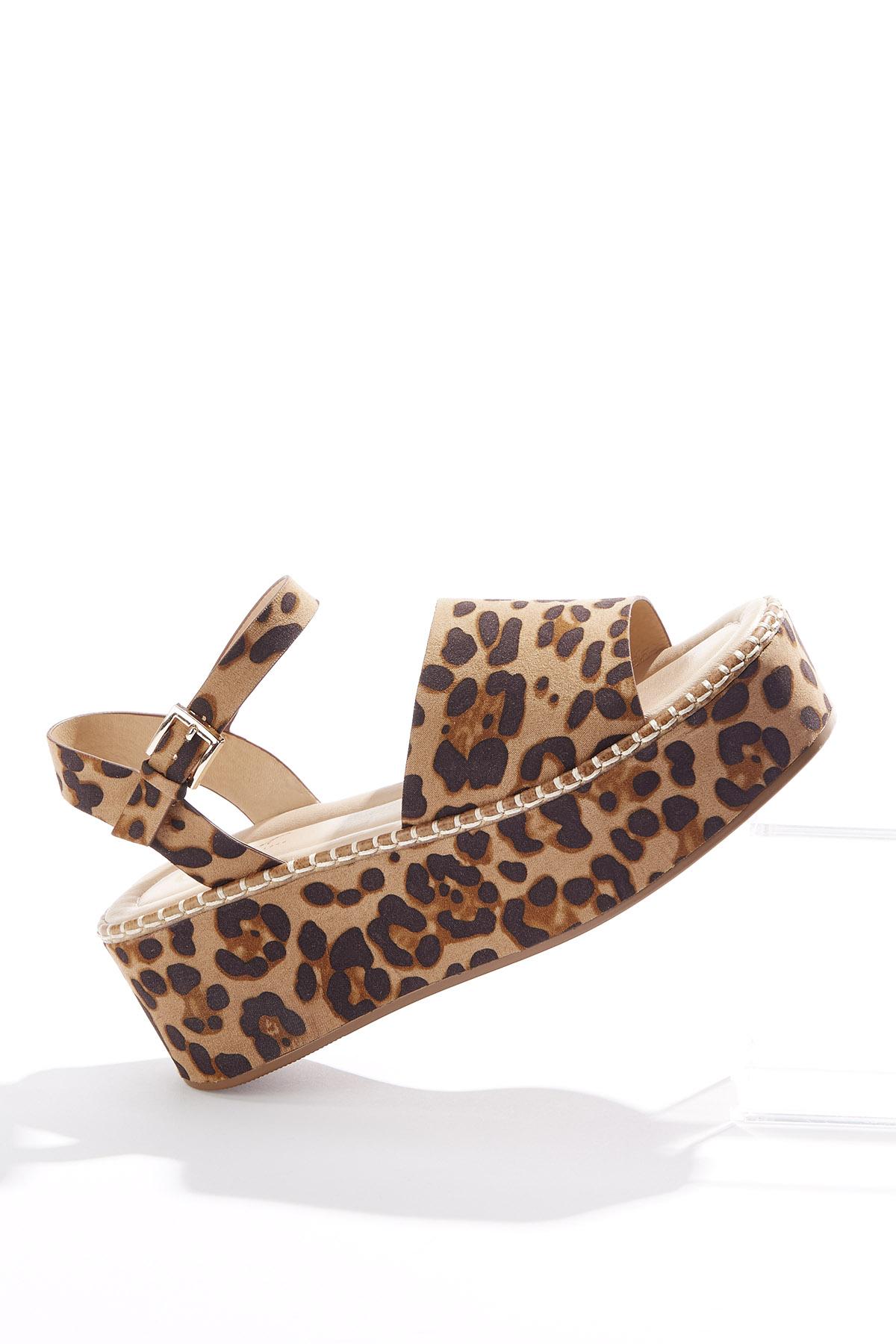 Leopard Flatform Sandals