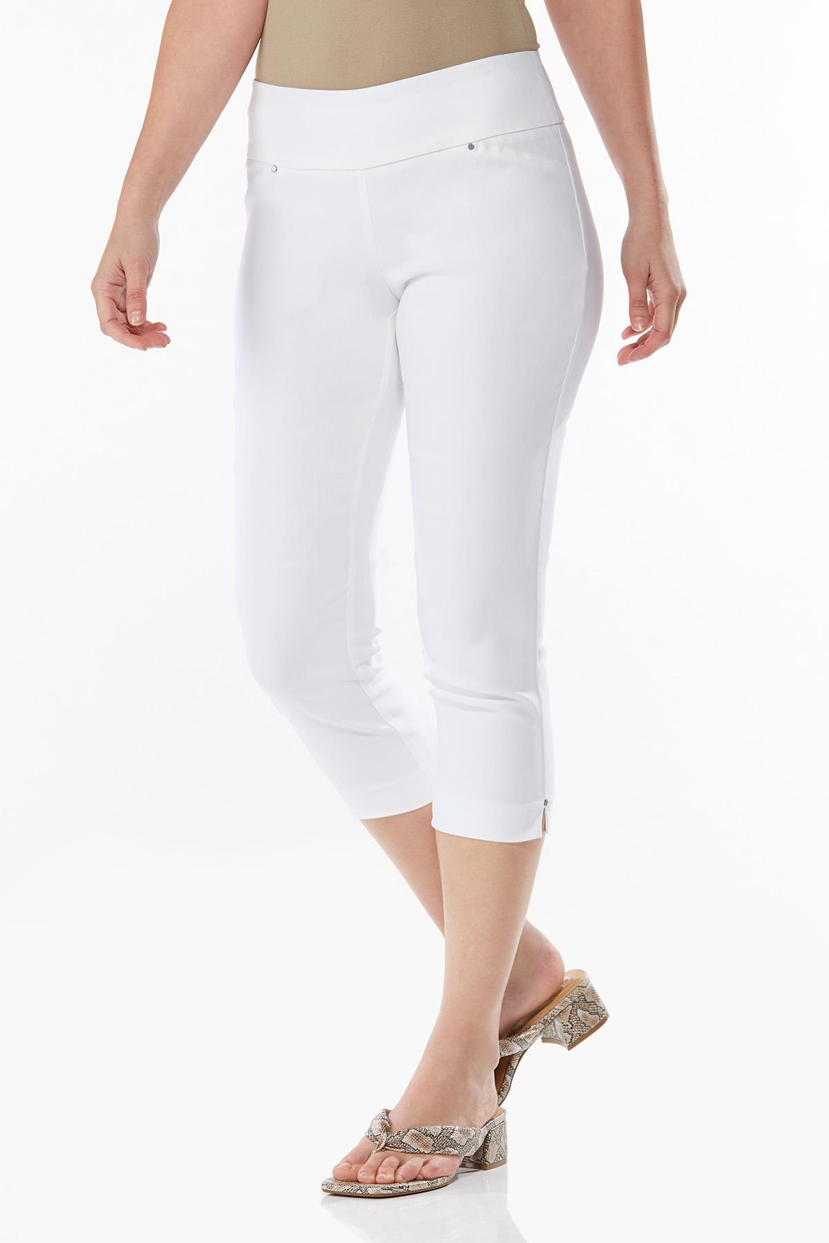 Solid Color Capris Pants for Women Mlide High Wasited Super Soft Capri Leggings