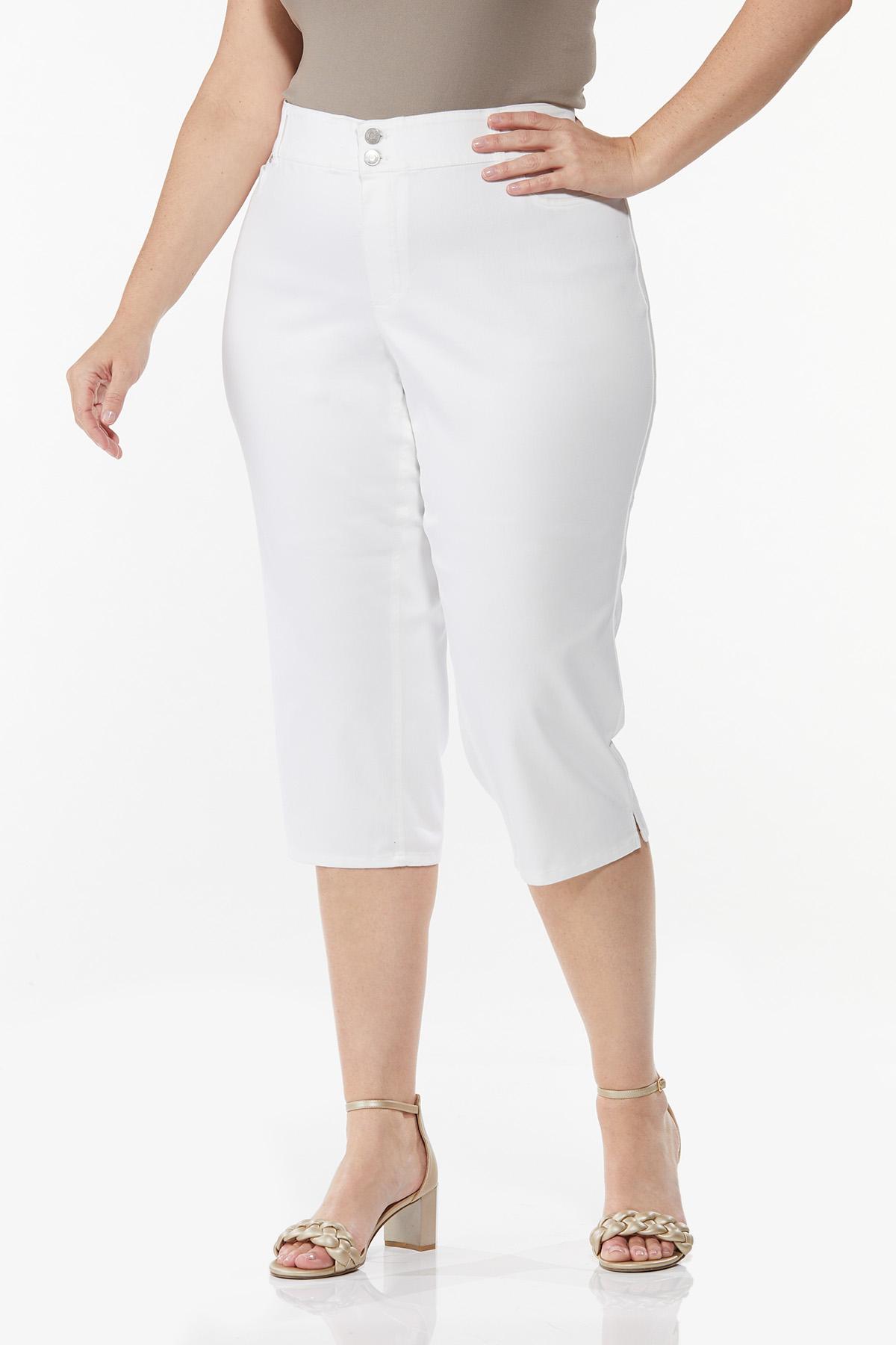 Plus Size Cropped Jeans