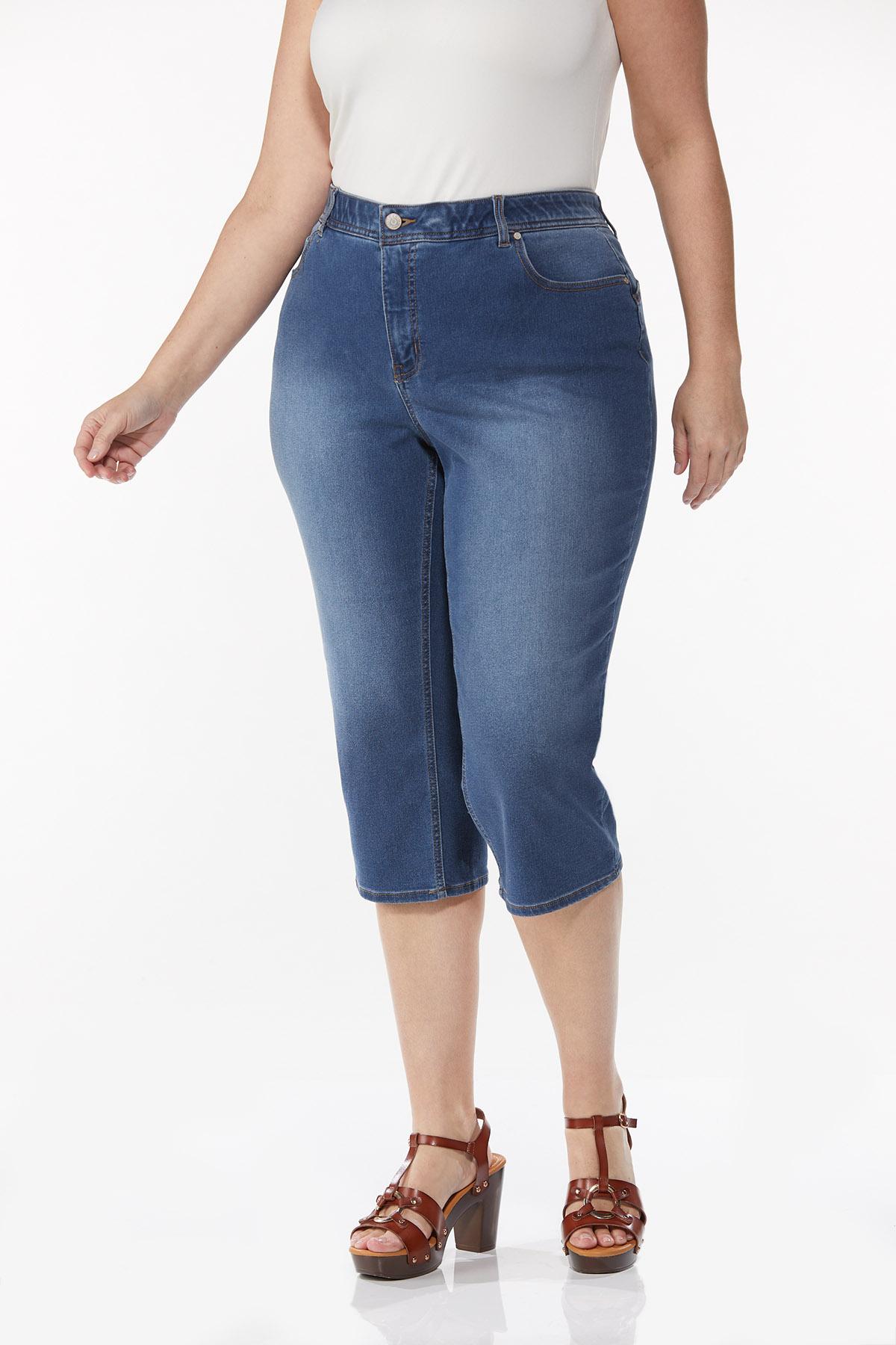 Plus Size Cropped Skinny Jeans