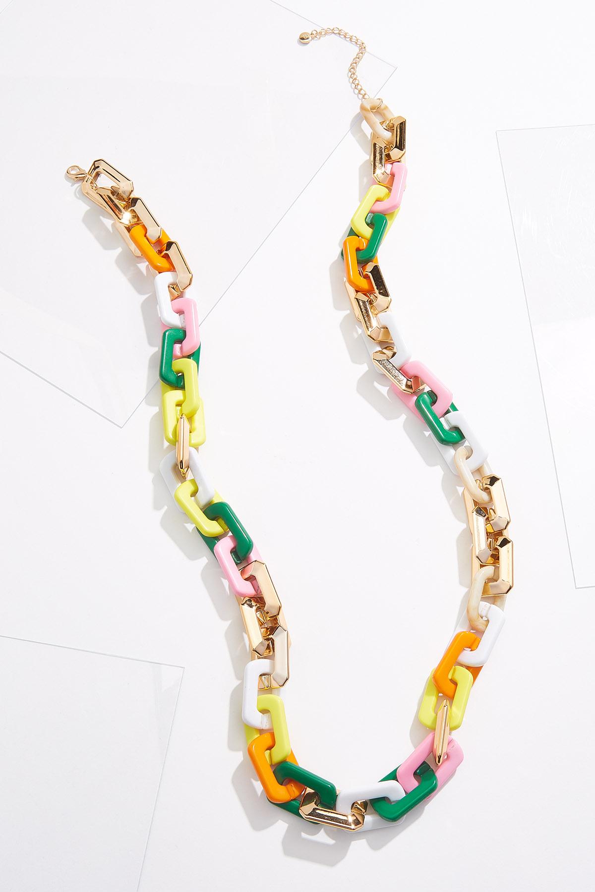 Plastic Link Chain Necklace