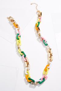 Plastic Link Chain Necklace