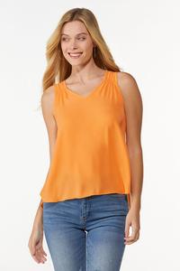 Plus Size Solid High-Low Tank