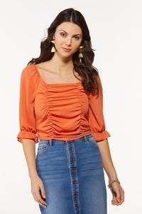 Cropped Ruched Top