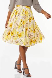 Watercolor Floral Skirt