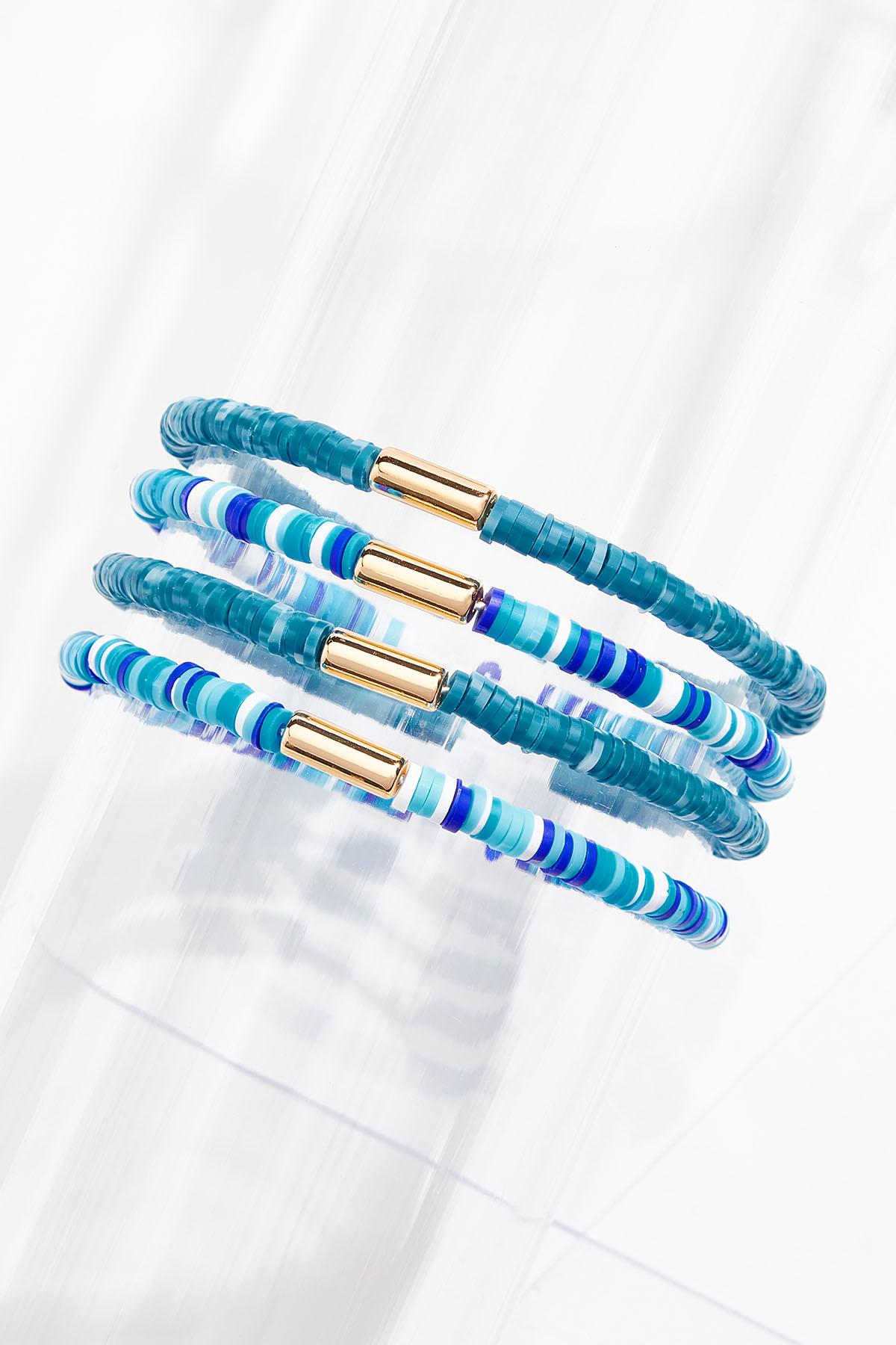 Blue Multi Bracelet Set