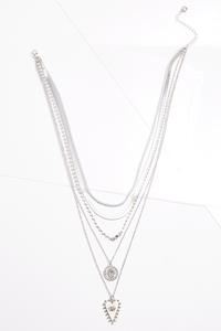5 Layer Silver Necklace