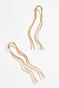 Gold Arch Tassel Earrings