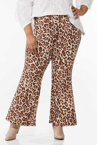 Plus Petite Leopard Flare Pants