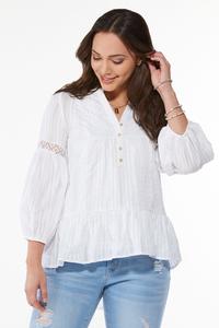 Lace High-Low Tunic