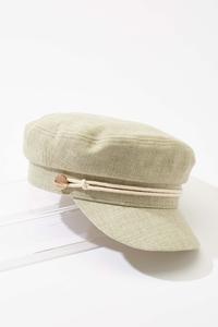 Linen Sailor Cabbie Hat