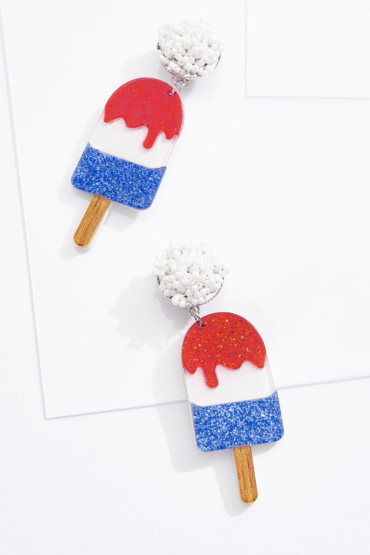 Clip-On Patriotic Pop Earrings