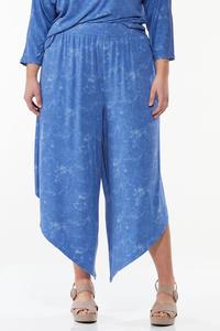 Plus Size Blue Dye Genie Pants