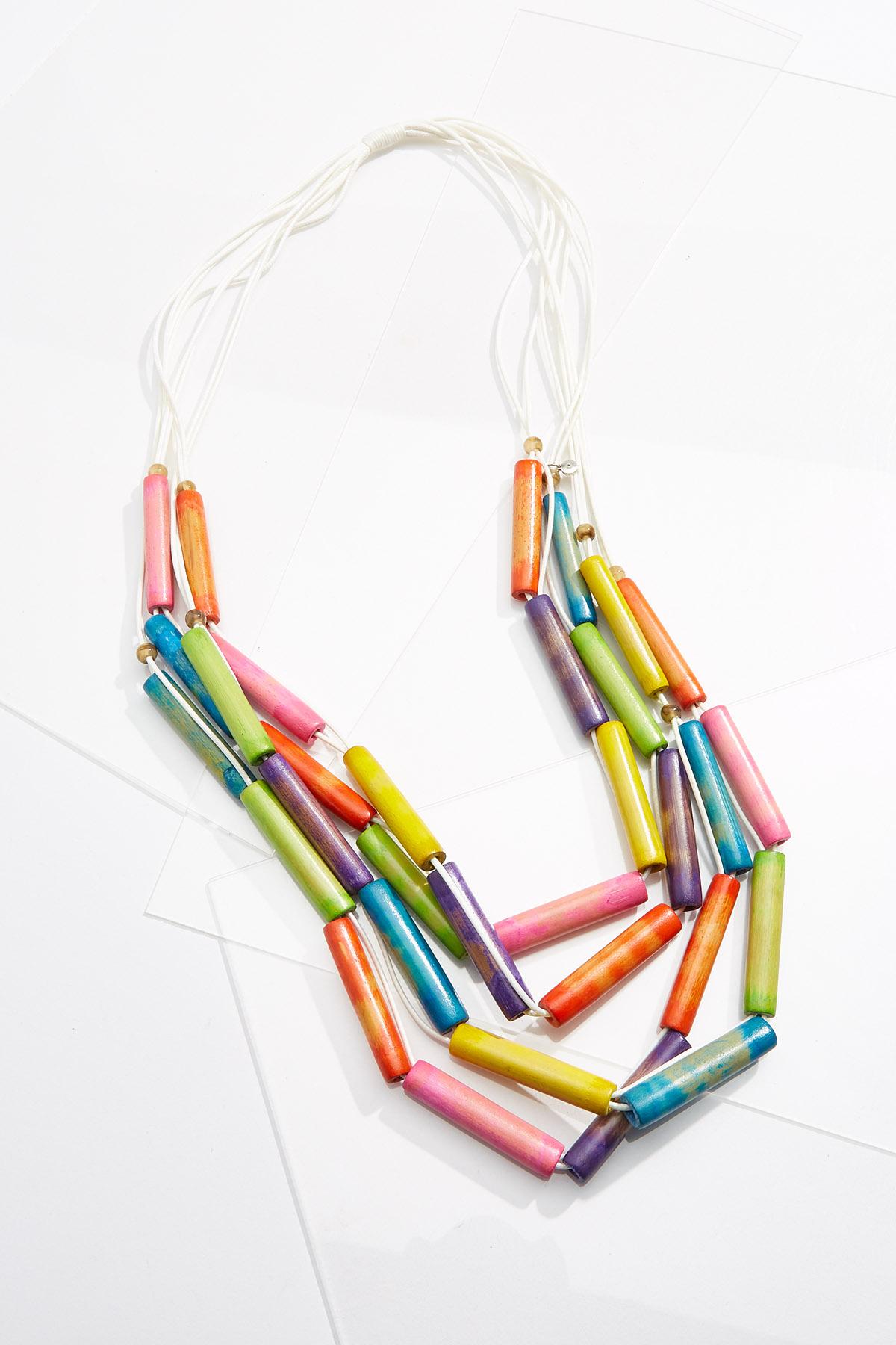 Layered Multi Colored Necklace