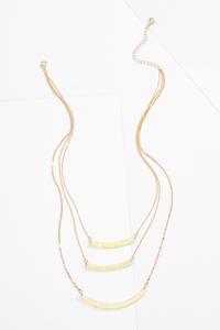 Lucite Bar Layered Necklace