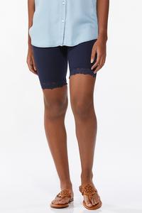 Lace Trim Biker Shorts