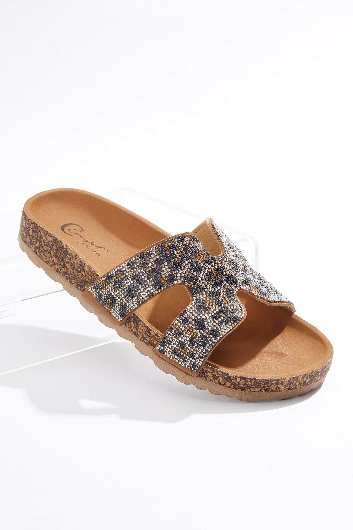 Leopard Stone Sandals
