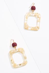 Lucite Cutout Earrings