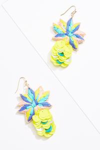 Pineapple Sequin Earrings