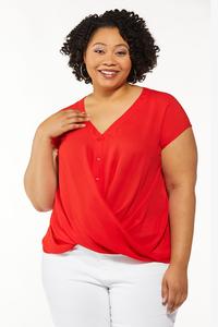 Plus Size Front Tuck Top