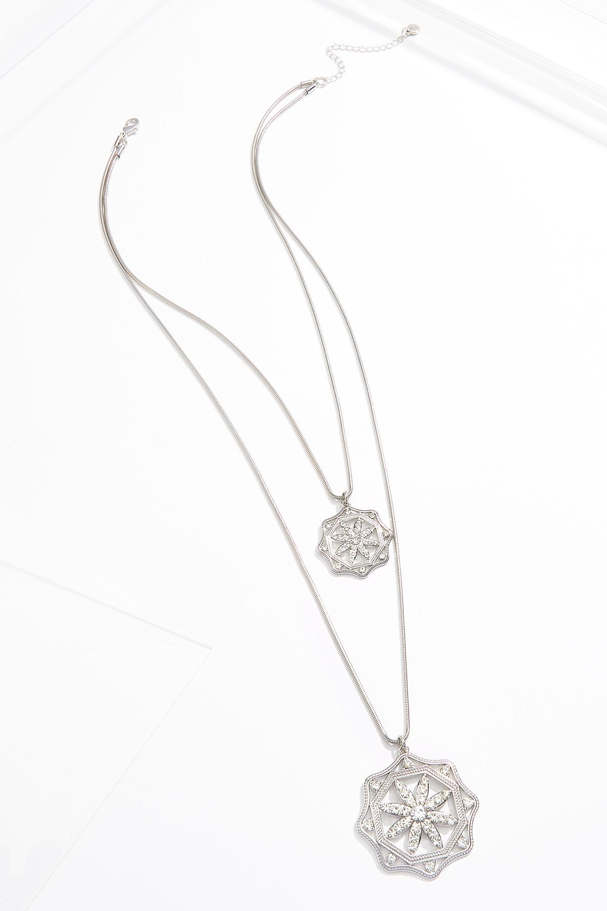 Layered Rhinestone Necklace