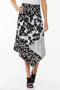 Pointed Floral Dot Skirt