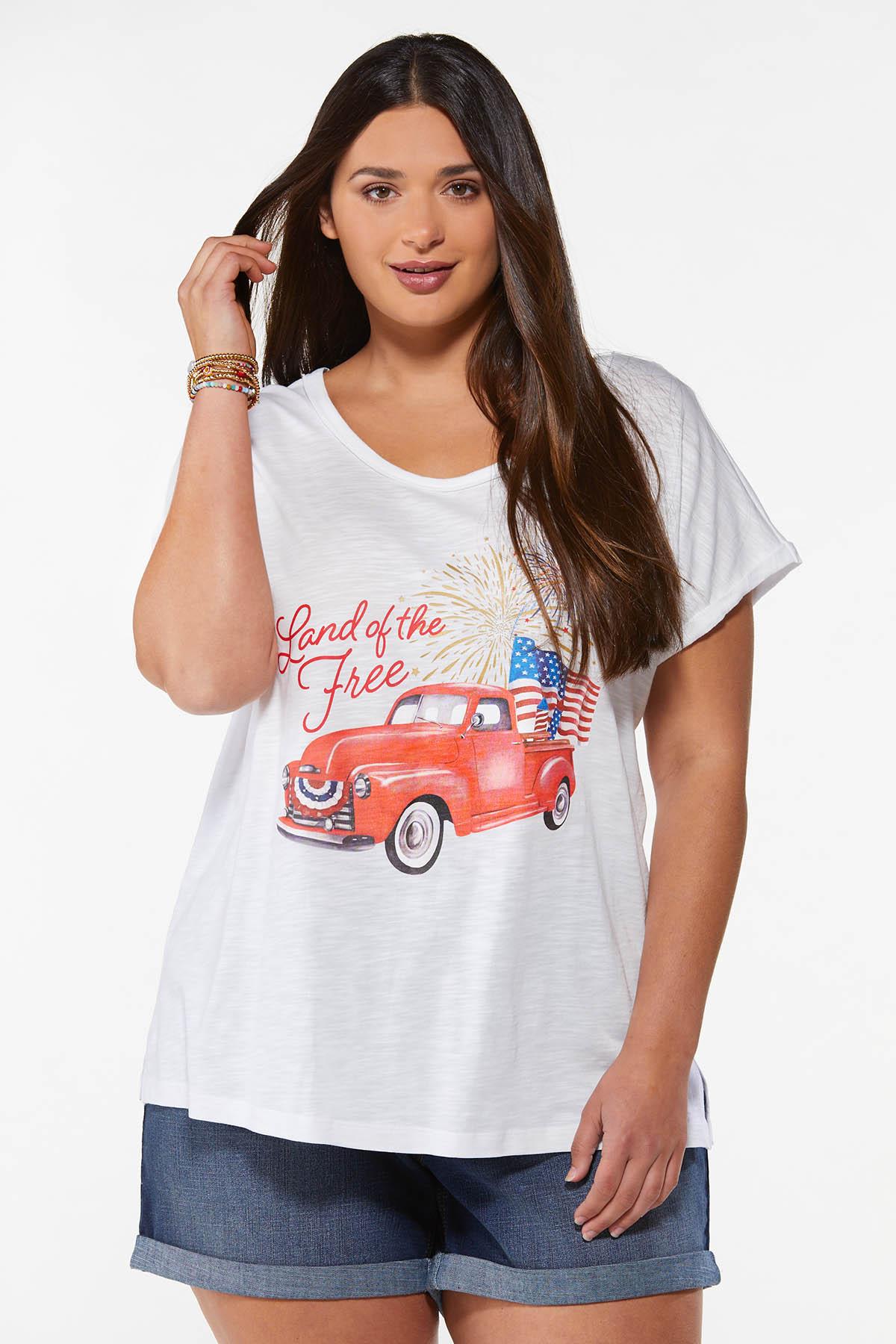 Plus Size Land Of The Free Tee