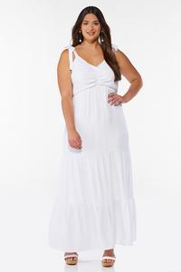 Women's Plus Size Little White Dresses