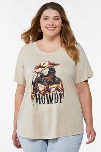 Plus Size Howdy Cowboy Graphic Tee