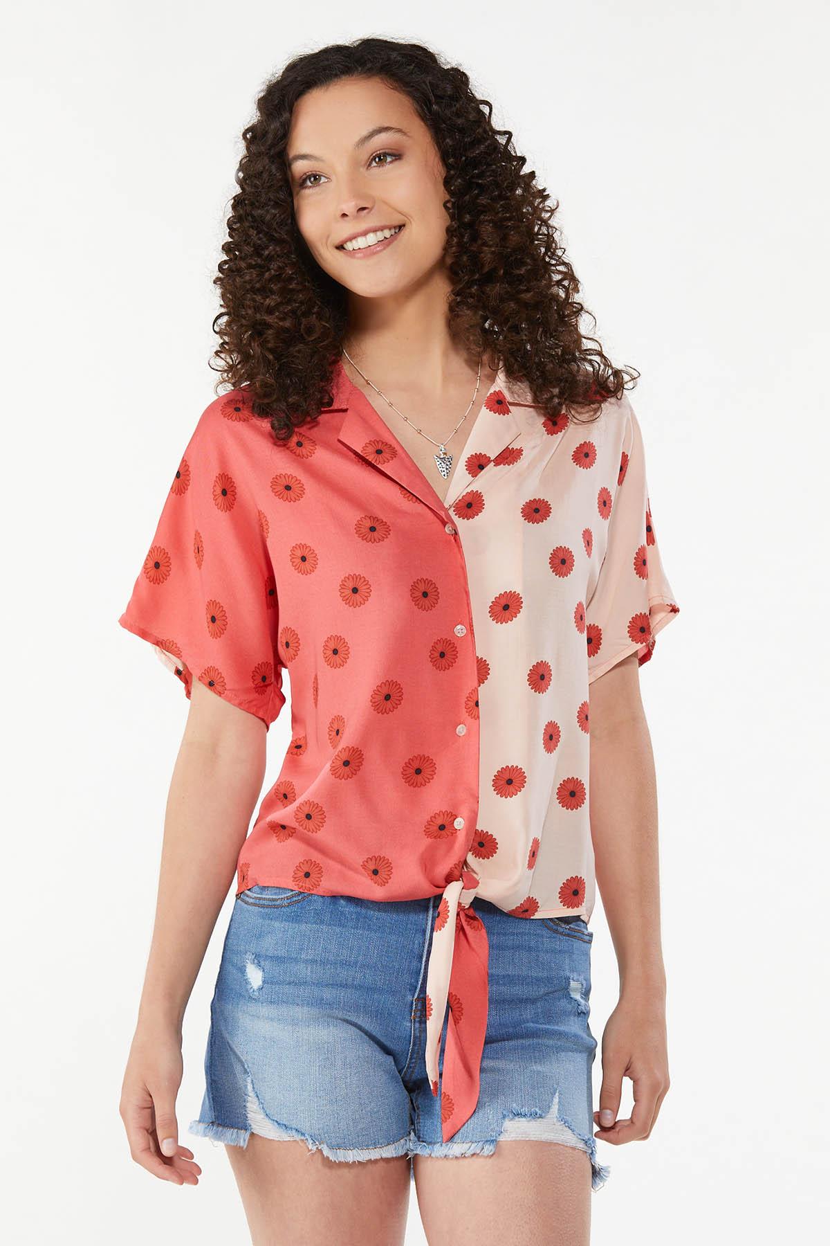 Daisy Colorblock Shirt