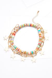 Mixed Star Chain Anklet Set