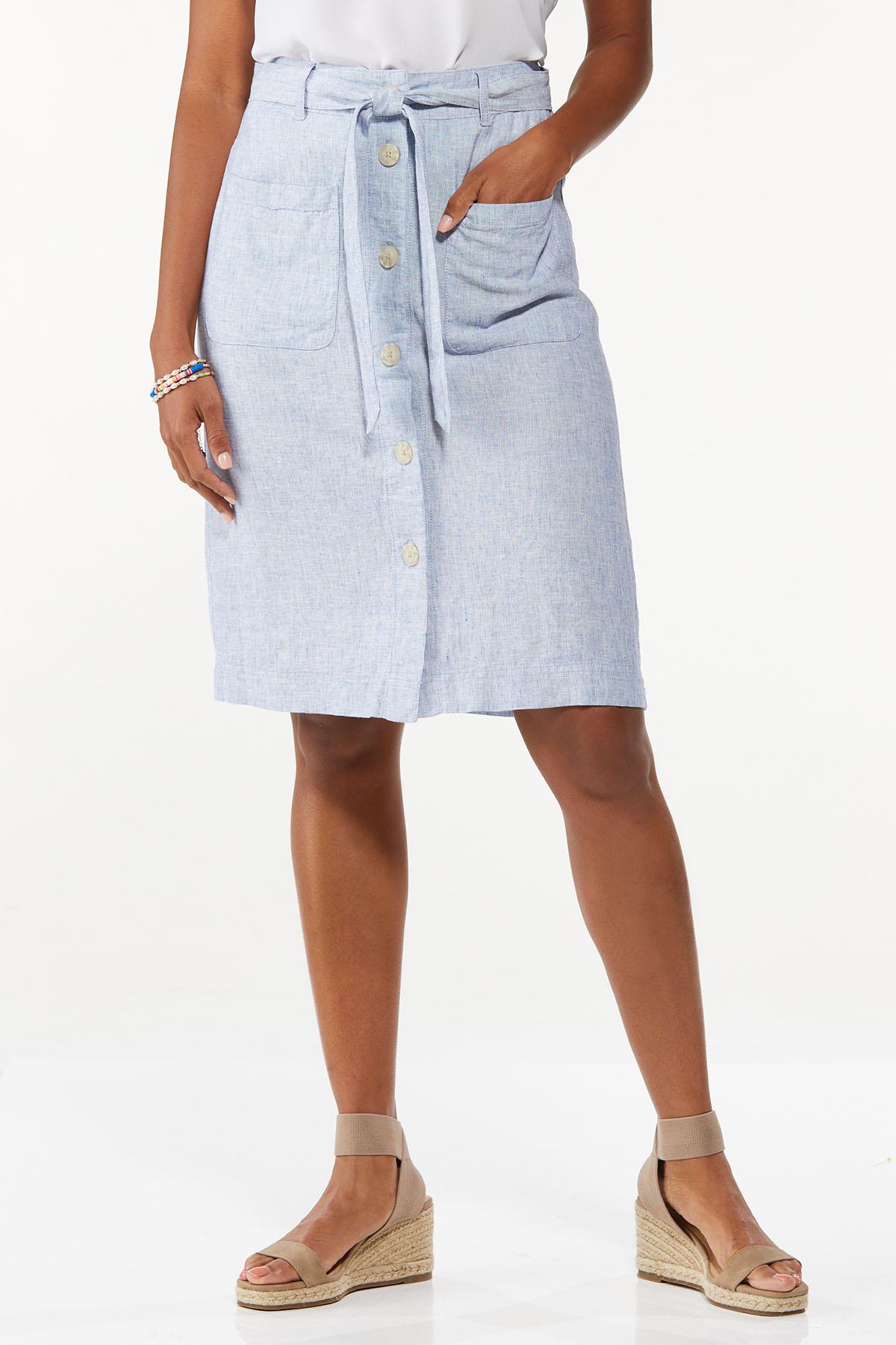 Linen Pencil Skirt