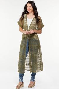 Olive Lace Kimono