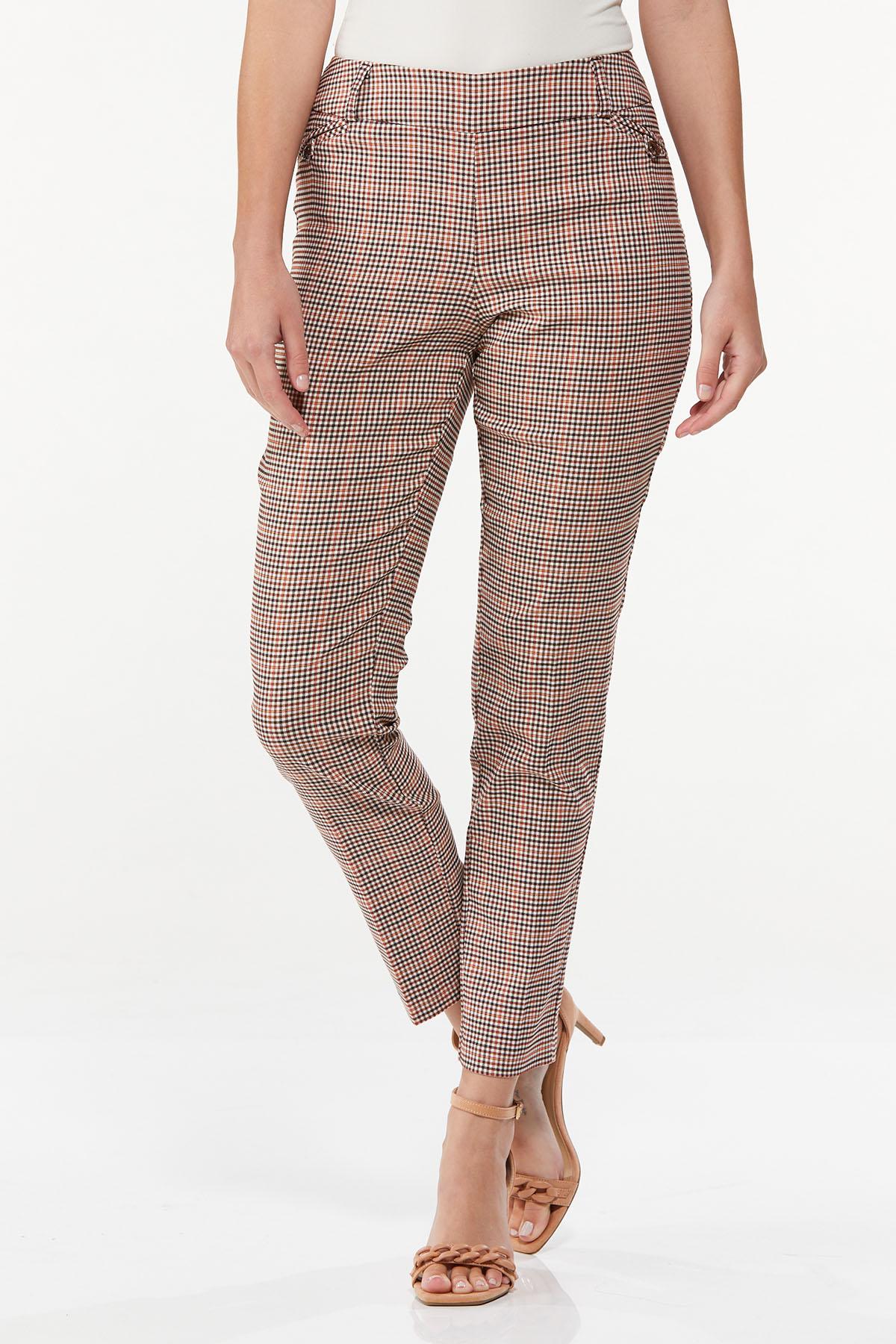 Houndstooth Ankle Pants