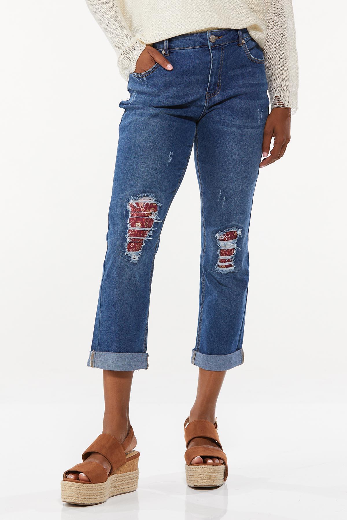 Paisley Patch Jeans
