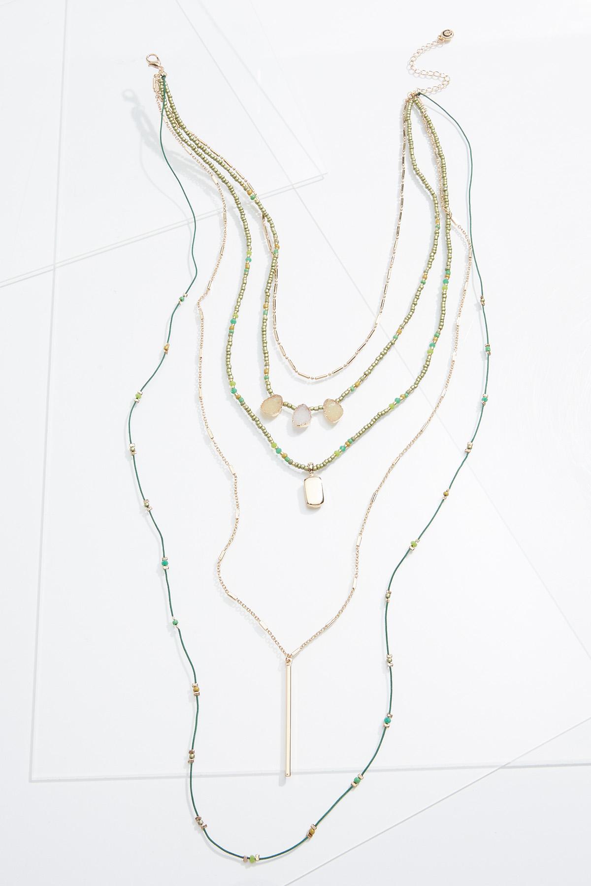 Mixed Layered Seed Bead Necklace