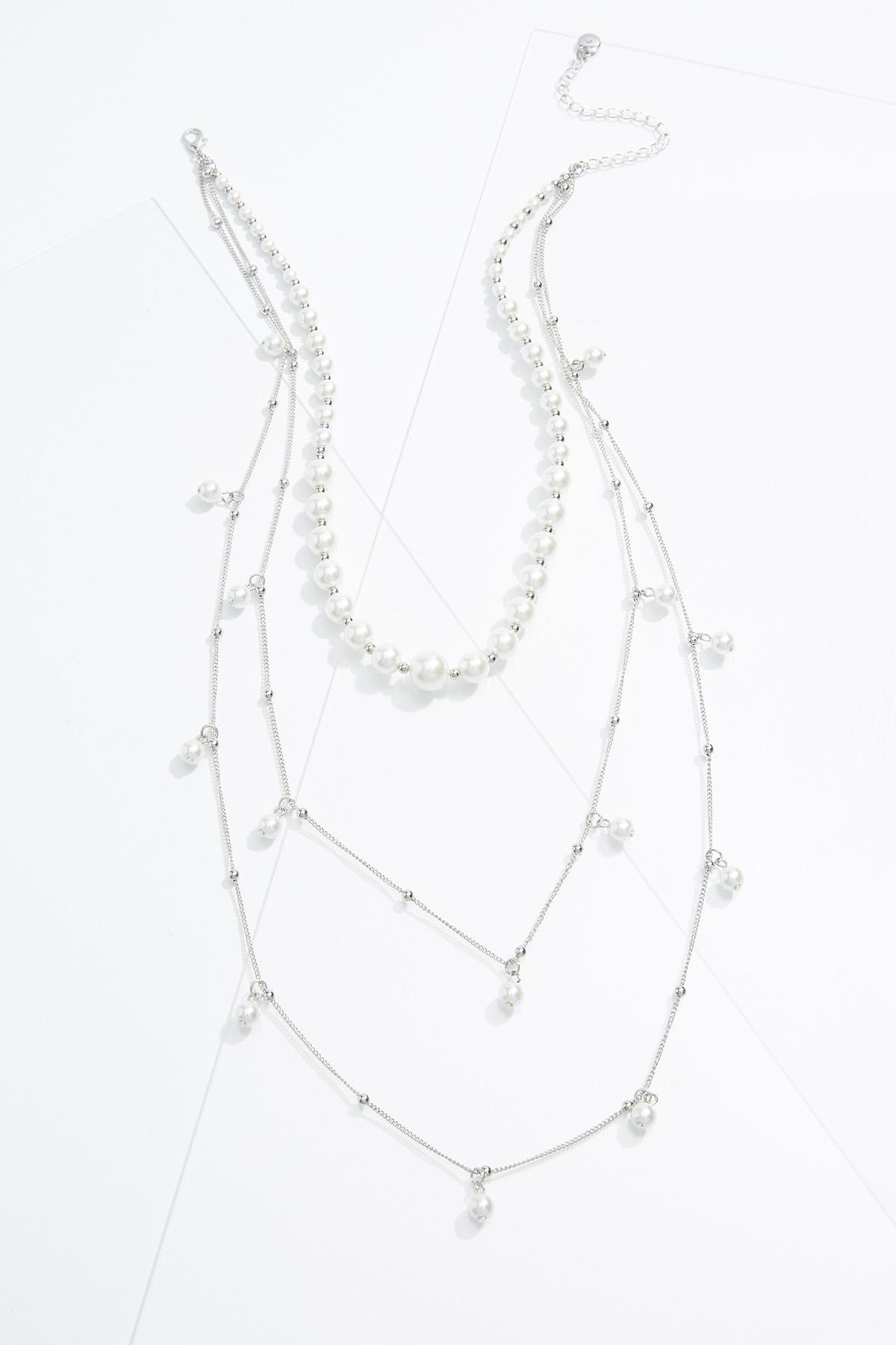 Delicate Layered Pearl Necklace