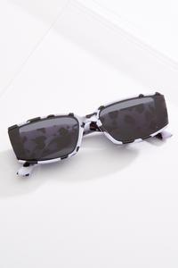 Black White Square Sunglasses