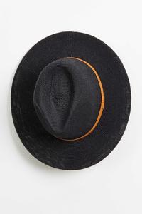 Black Straw Panama Hat