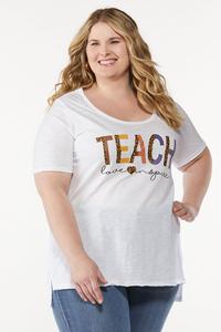 Plus Size Inspirational Teacher Top