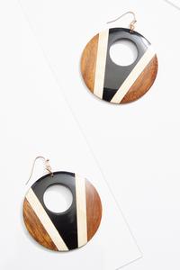 Painted Wood Earrings
