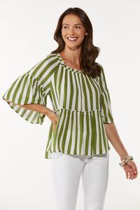 Convertible Striped Top