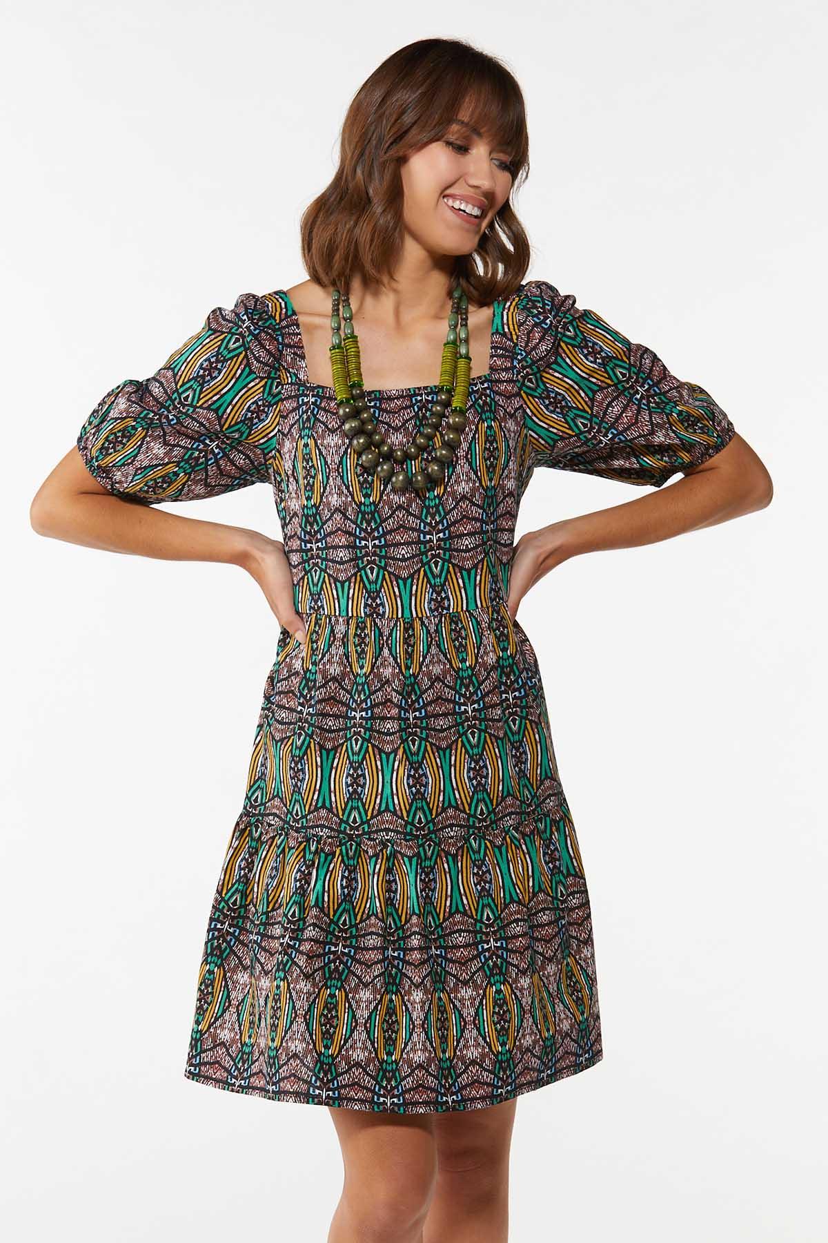 Aztec Print Dress